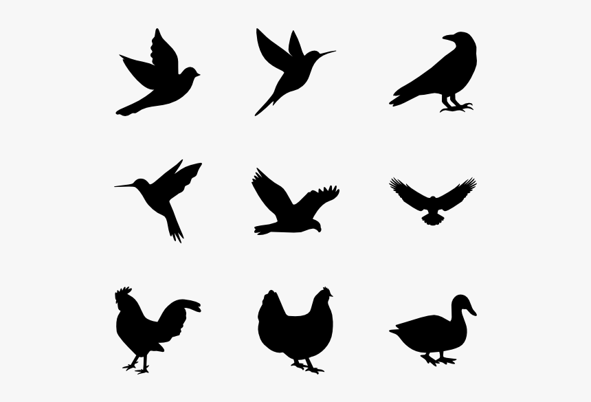 Birds Silhouette - Navy Blue Anchor Clipart, HD Png Download, Free Download