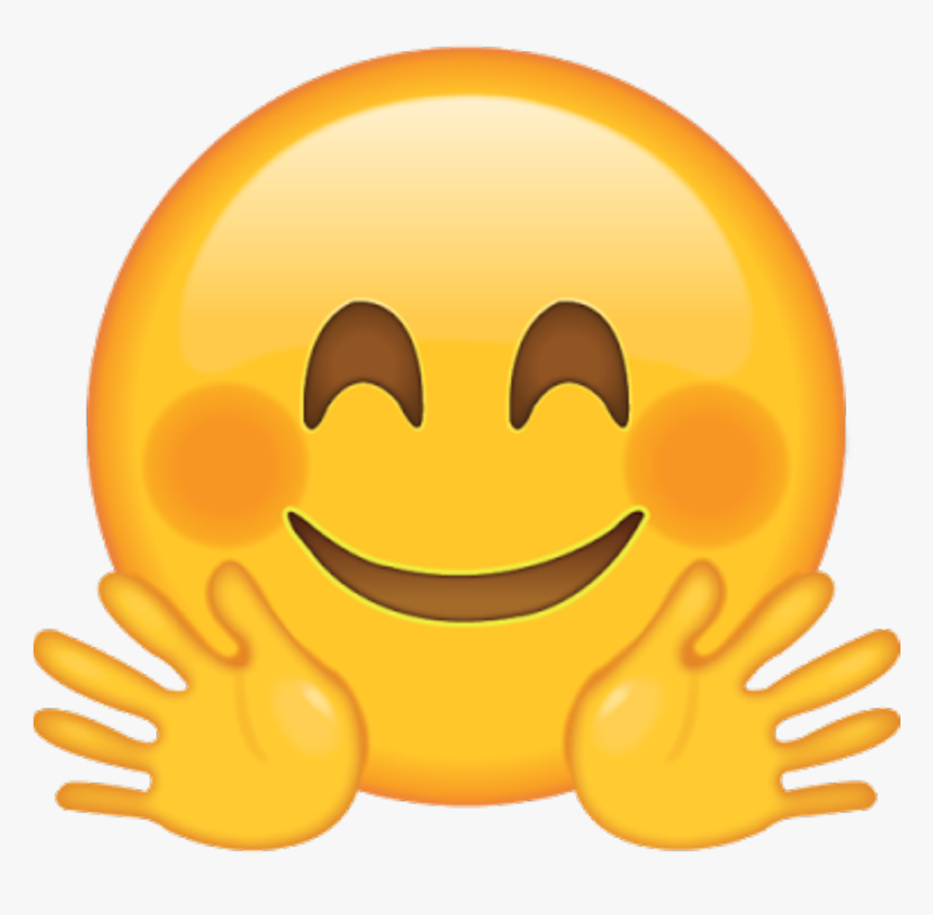 Waving Hand Emoji Png - Hugging Face Emoji Png, Transparent Png, Free Download