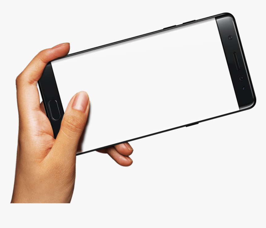 Mobile Frame Png - Phone Frame Png With Hand, Transparent Png, Free Download