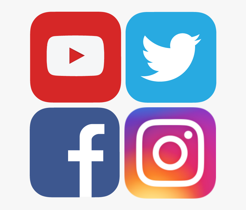Clip Art Facebook And Instagram Icons - Facebook Instagram Youtube Logo, HD Png Download, Free Download