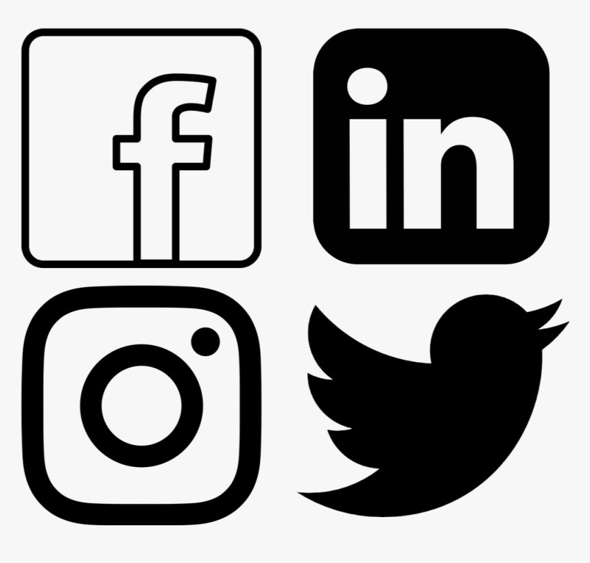Facebook Twitter Instagram Linkedin Logo Png, Transparent Png, Free Download