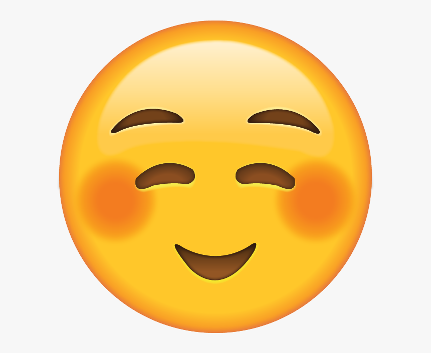 Download Shyly Smiling Emoji [free Emoji Images Png] - Happy Emoji Whatsapp, Transparent Png, Free Download