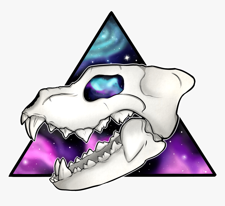 Galaxy Wolf Skull - Galaxy Designs For Wolf, HD Png Download, Free Download