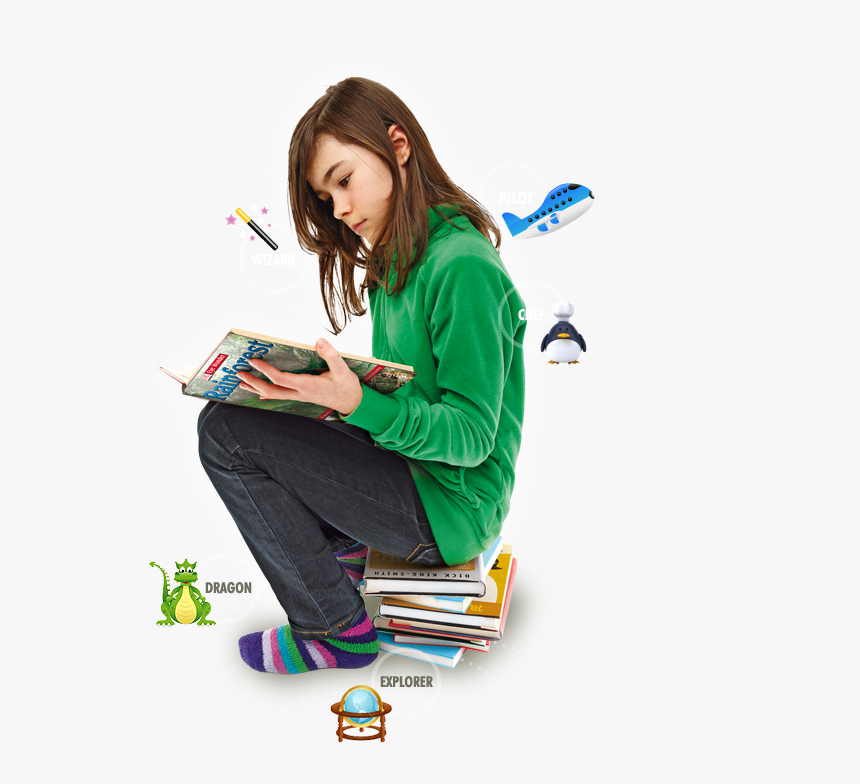 People Read Book Png - Kids Reading Book Png, Transparent Png, Free Download