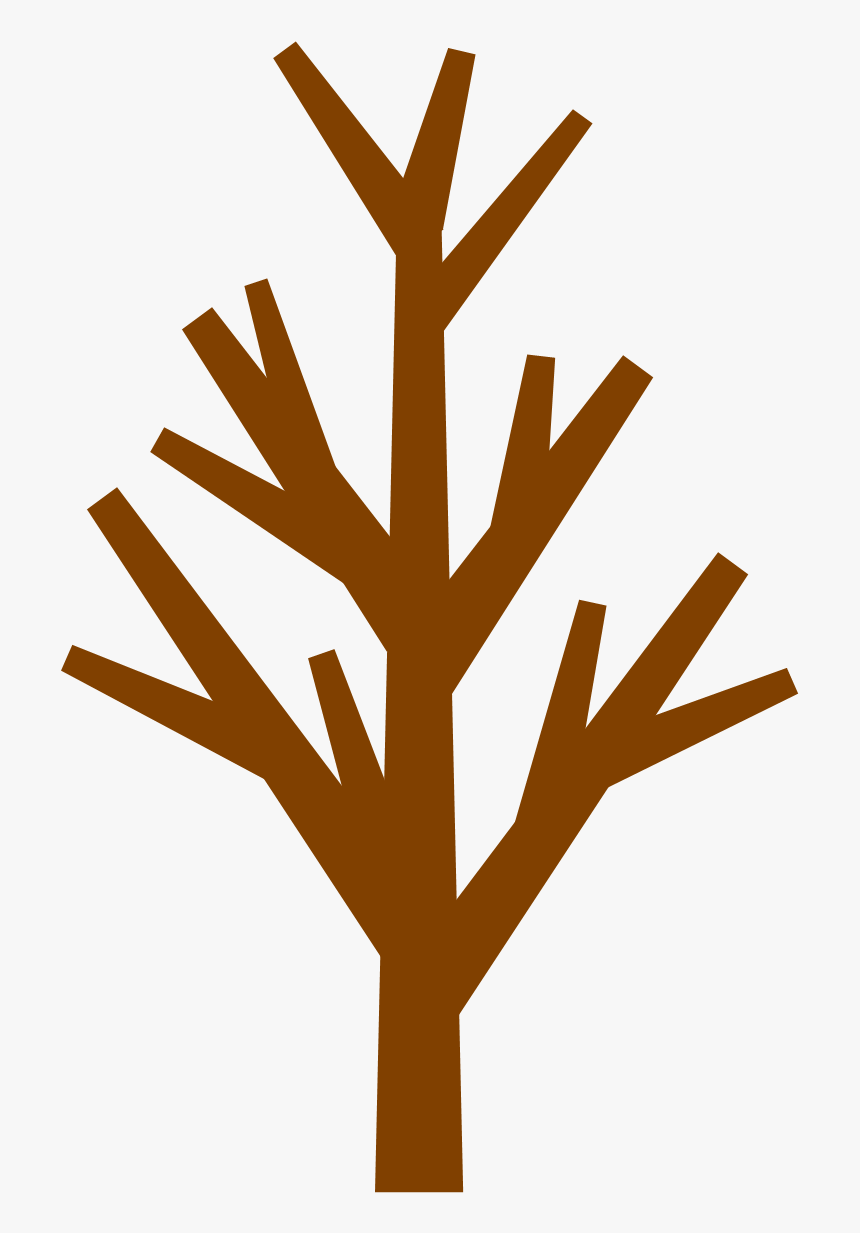 Brown Tree Without Leaves Clipart - Brown Tree Clip Art, HD Png Download, Free Download