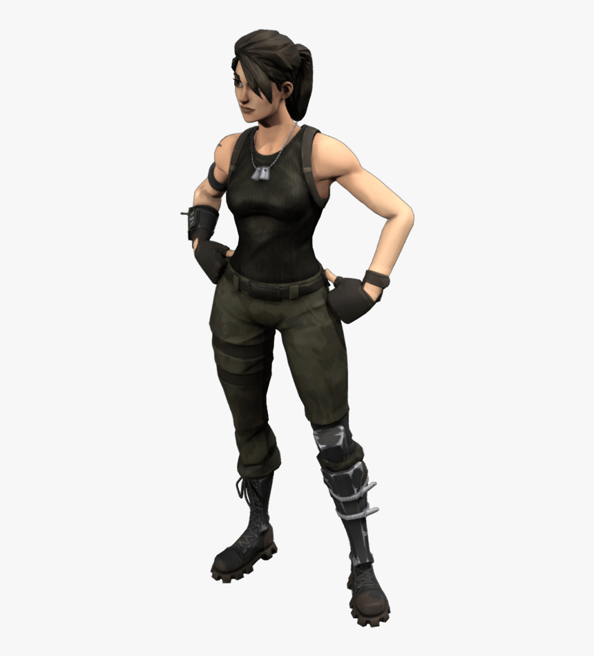 Commando Outfit - Fortnite 3d Skin Png, Transparent Png, Free Download