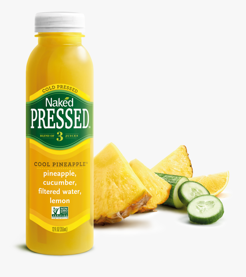 Naked Pressed Juice Pineapple , Png Download - Naked Juice Pressed Cool Pineapple, Transparent Png, Free Download