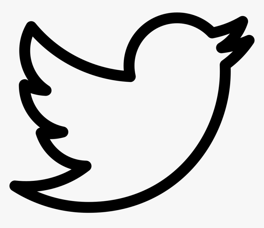 Twitter Logo Outline - Transparent Twitter Logo Outline, HD Png Download, Free Download