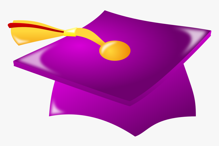 Purple Clipart Graduation - Graduation Cap Purple And Gold, HD Png Download, Free Download