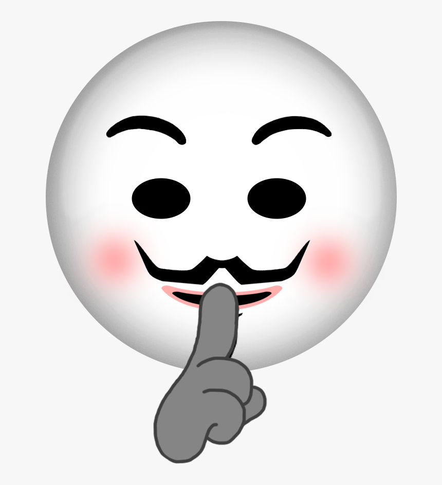 Anonymous Emoji Anonymous Mask, Emojis, Emoticon, Stickers, - Anonymous Emoji, HD Png Download, Free Download