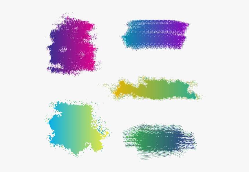 Clip Art Paint Stroke Vector - Brush Stroke Paint Brush Vector Png Colourful, Transparent Png, Free Download