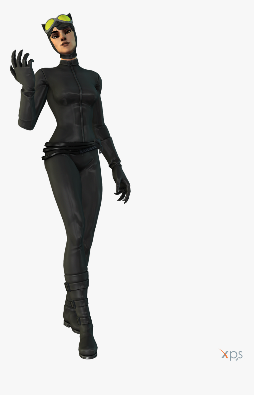 Catwoman Fortnite Transparent Image - Fortnite Catwoman Comic Book Outfit, HD Png Download, Free Download