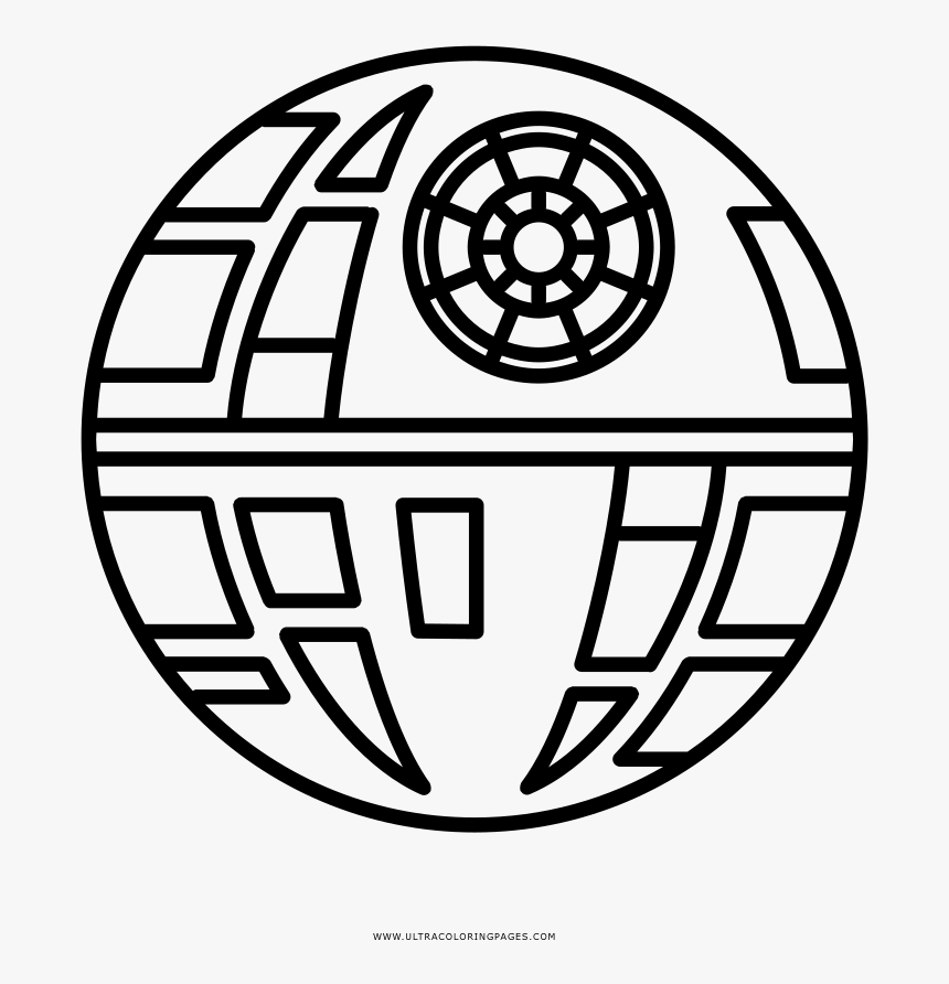 Transparent Stars Clipart Black And White - Star Wars Death Star Clipart, HD Png Download, Free Download