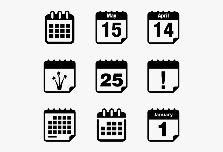 Calendar Icons - Calendar Icon Small Size, HD Png Download, Free Download