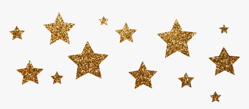 Transparent Gold Stars Clipart - Gold Glitter Stars Png, Png Download, Free Download