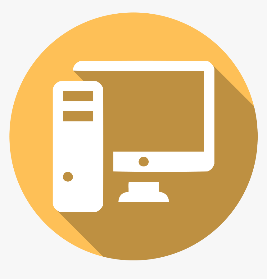 Icon Of A Desktop Computer - Computer Lab Icon Png, Transparent Png, Free Download