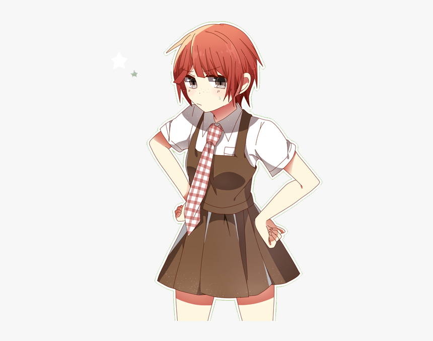 Blush, Red Hair, And Cute Anime Girl Image - Cute Girl Blushing Png, Transparent Png, Free Download