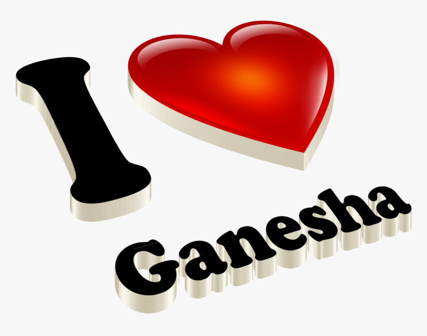 I Love Ganesha Png - Name Deepak, Transparent Png, Free Download