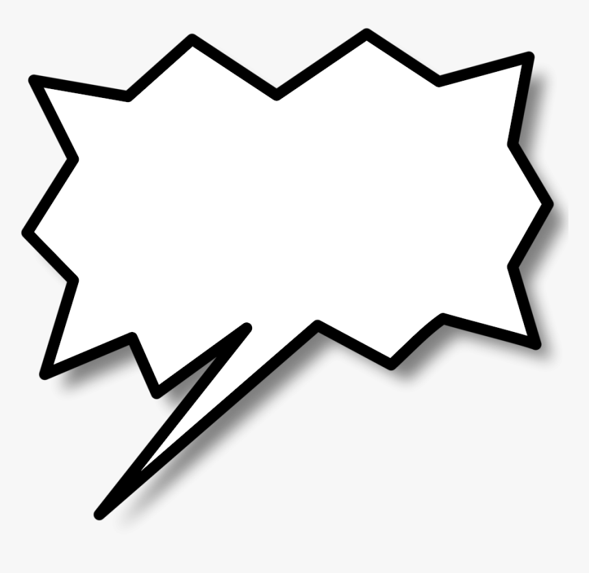Comic Book Text Bubble Png - Comic Call Out Png, Transparent Png, Free Download