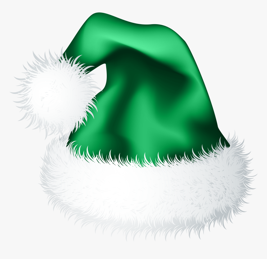 Christmas Hat Png Green - Christmas Hat Vector Blue, Transparent Png, Free Download