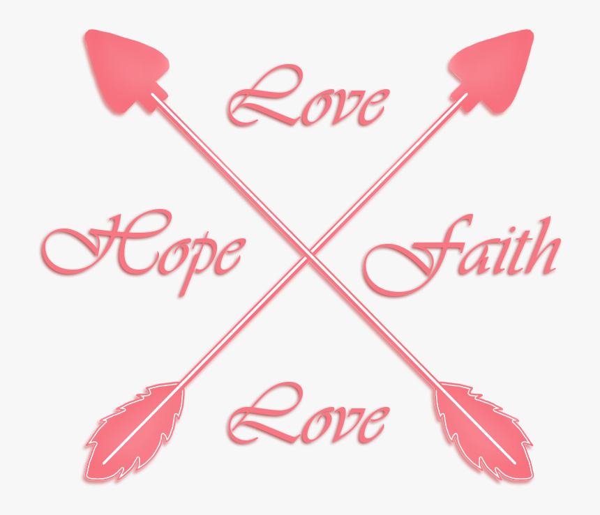 Love Faith Hope Crossed Arrows - Apple Tree Hotel, HD Png Download, Free Download