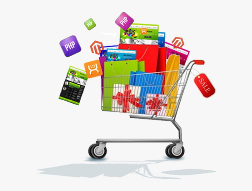 Ecommerce Shopping Cart Png Photo - Ecommerce E Shopping Cart, Transparent Png, Free Download