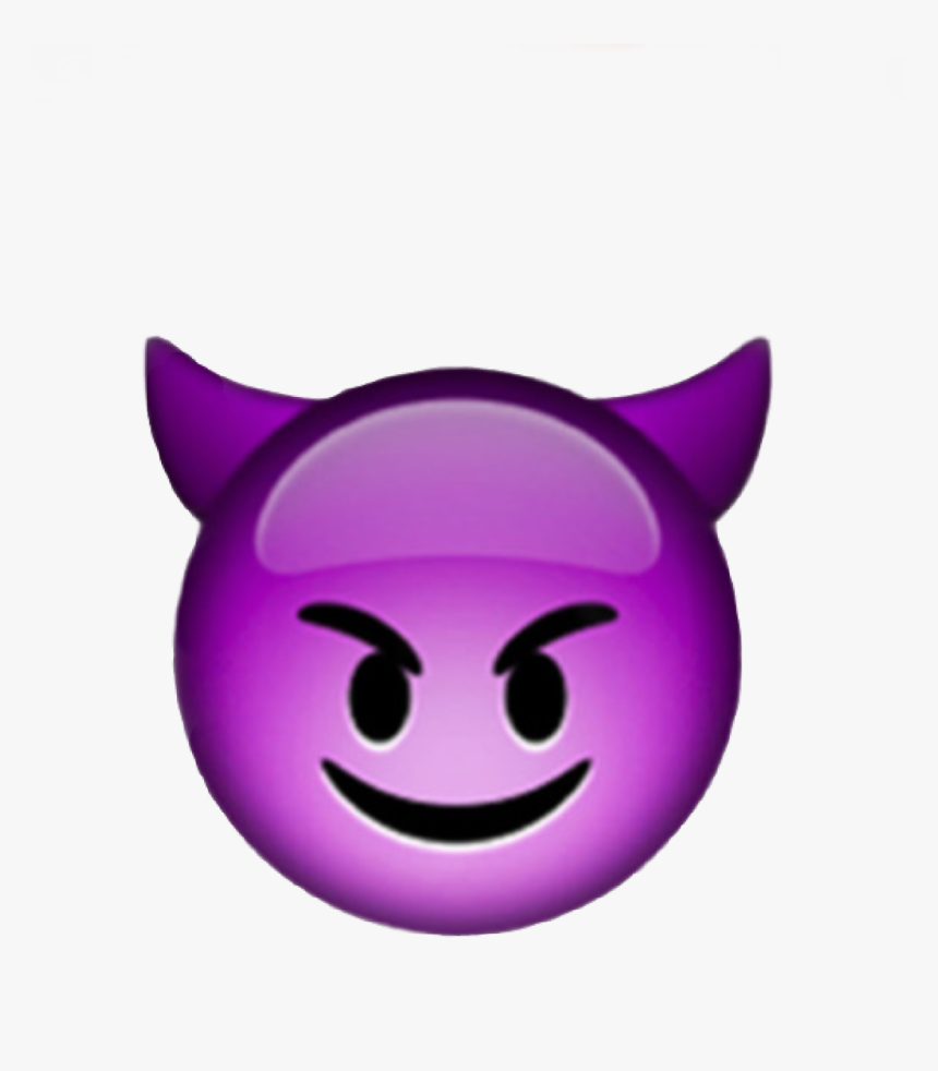 #emoji #iphone #face #devil #demon #emojiiphone #iphoneemoji - Devil Emoji Png, Transparent Png, Free Download