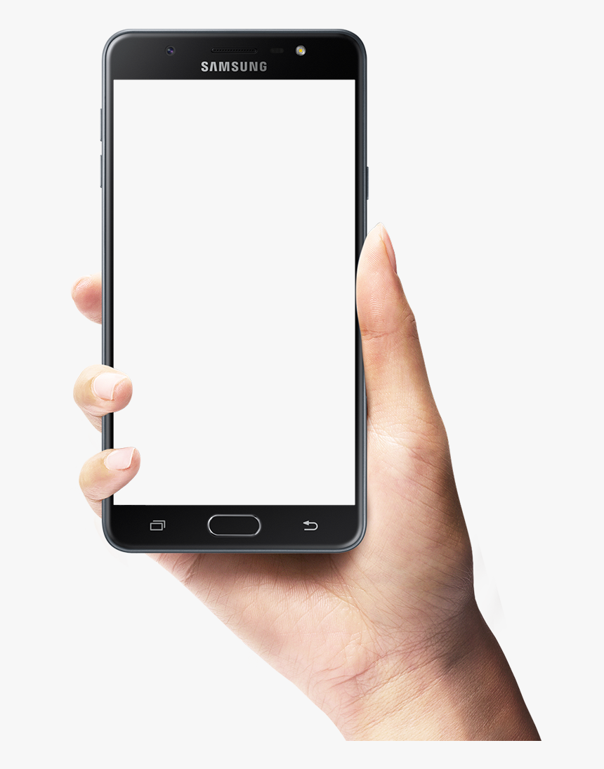 Phone In Hand Png - Mobile Frame With Hand, Transparent Png, Free Download