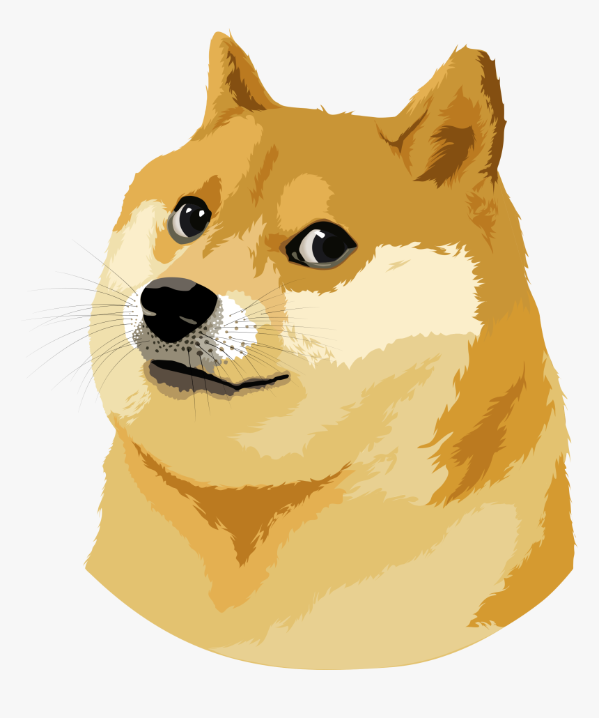 Shiba Inu Doge Dogecoin Free Transparent Image Hd Clipart - Doge Meme Vector, HD Png Download, Free Download
