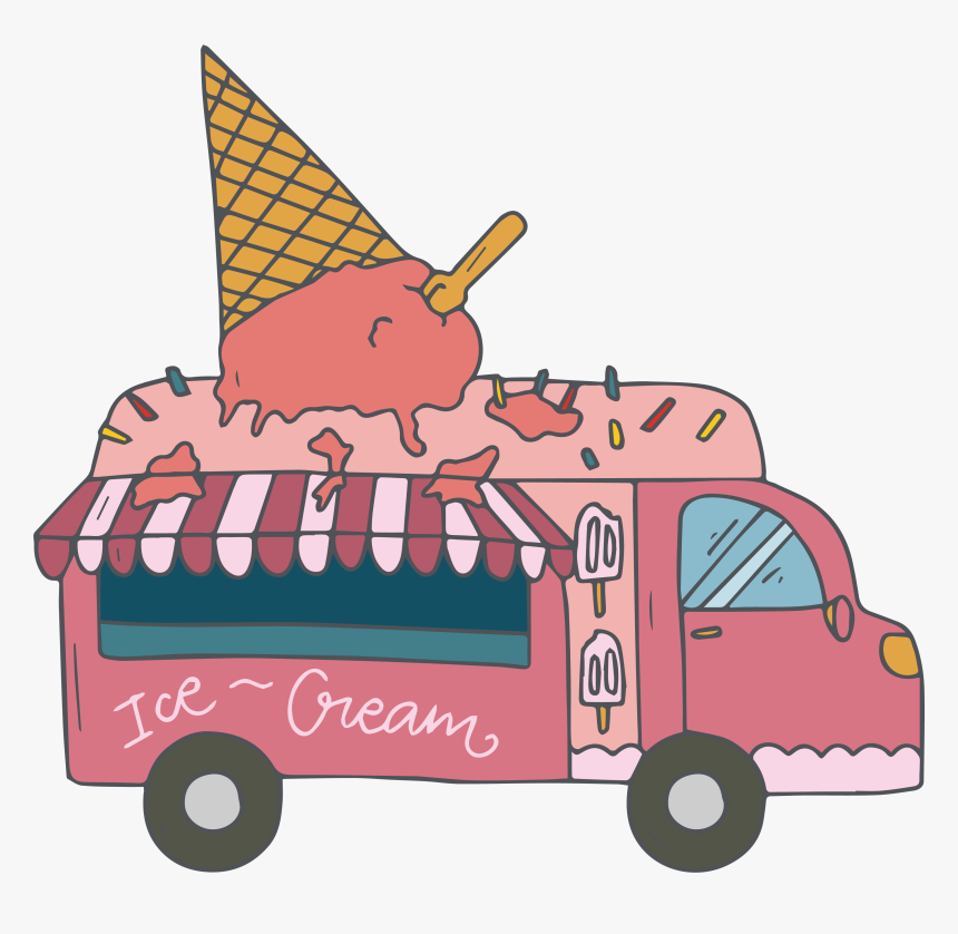 Transparent Fast Car Clipart - Mobil Ice Cream Kartun Png, Png Download, Free Download