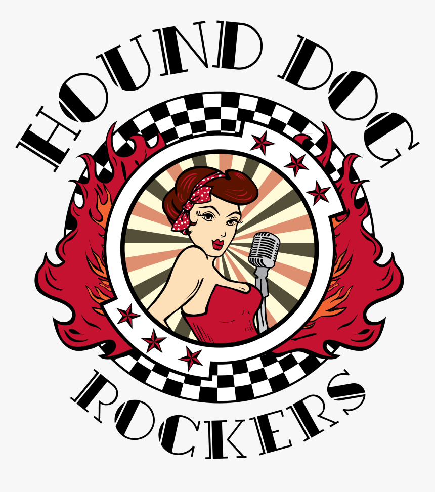 Pin Up, Hound Dog Rockers, Piano, Red, Smoke, Vintage,, HD Png Download, Free Download