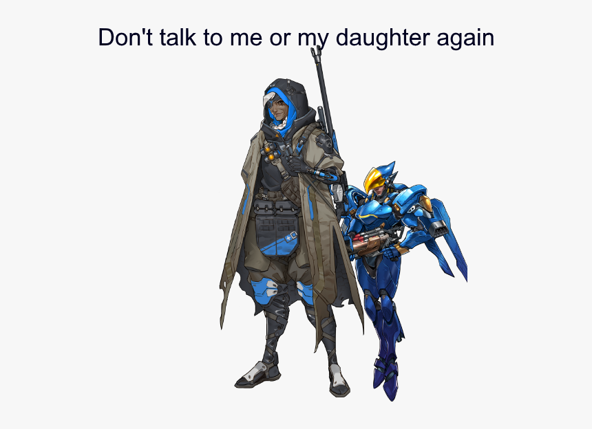 Dont Talk To Me Or My Daughter Again - Ana Overwatch Concept Art, HD Png Download, Free Download