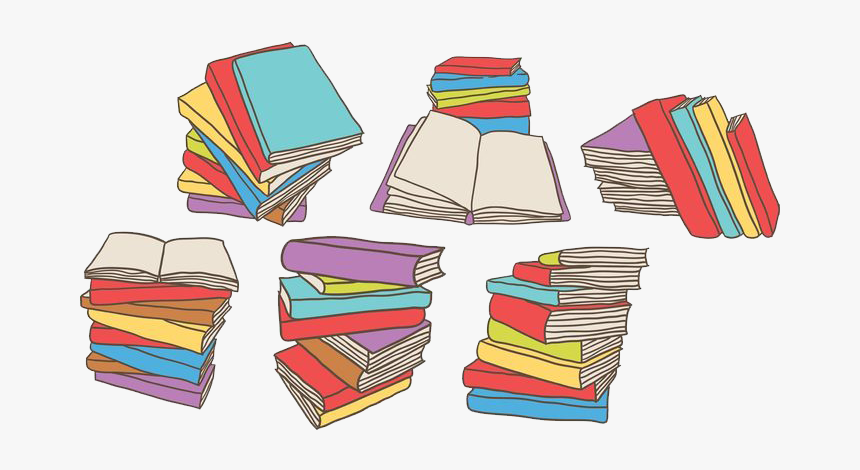 Book Stack Euclidean Vector Clip Art - Hand Drawn Vector Icon Books Stack Box, HD Png Download, Free Download