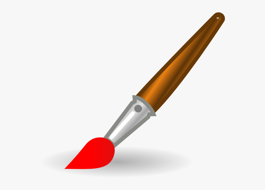 Paint Brush Clipart Vector Clip Online - Brush Tool In Paint, HD Png Download, Free Download