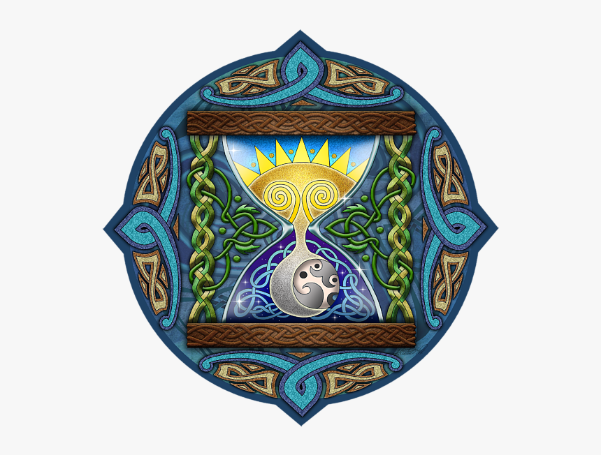Transparent Celtic Moon Png - Sun And Moon Hourglass, Png Download, Free Download