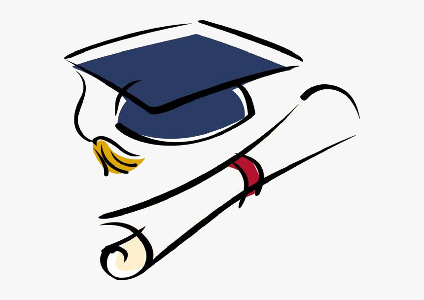 High School Graduation Ceremony National Secondary - Transparent Graduation Cap Clipart, HD Png Download, Free Download