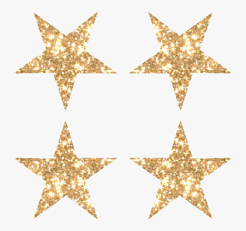 Gold Glitter Star Png Image - Gold Glitter Stars Transparent, Png Download, Free Download