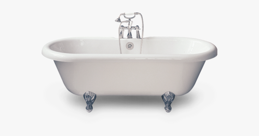 Towel Bathtub Shower Bathroom - Clawfoot Tub Png, Transparent Png, Free Download