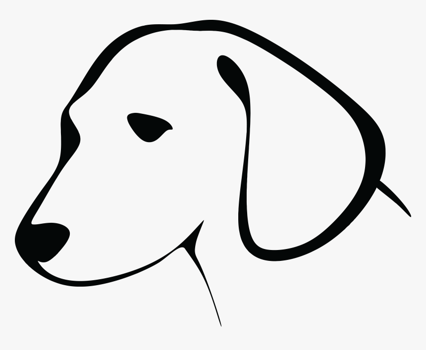 Transparent Doge Face Png - Dog Head Black And White, Png Download, Free Download