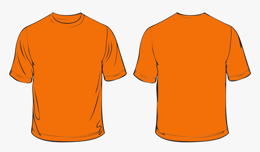 T Template Printable Free - Orange T Shirt Template Png, Transparent Png, Free Download