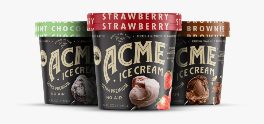 Acme Ice Cream Flavor Triplet - Chocolate, HD Png Download, Free Download