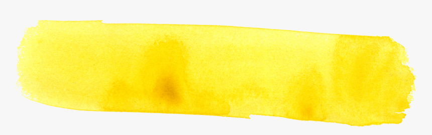 Watercolor Brush Stroke Banner Yellow - Watercolor Brush Strokes Png, Transparent Png, Free Download