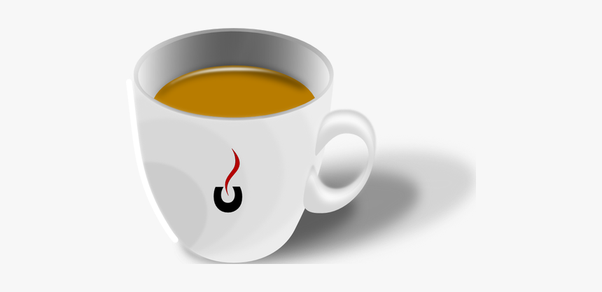 Vector Graphics Of Cup Of Espresso Coffee - Cup Tee Png, Transparent Png, Free Download