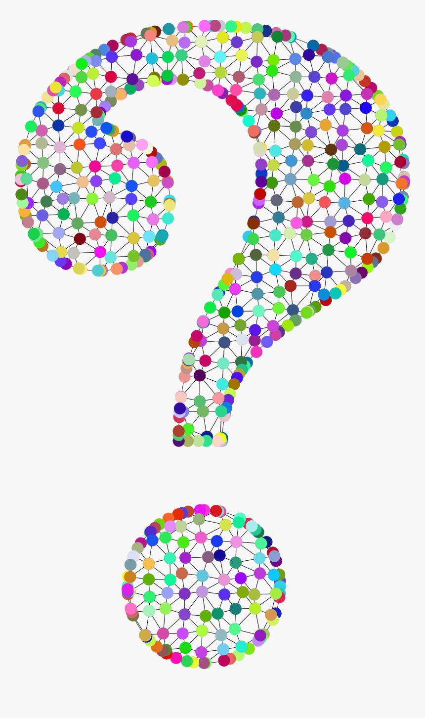 Prismatic Wireframe Question Mark Clip Arts - Question Mark Graphic Png, Transparent Png, Free Download