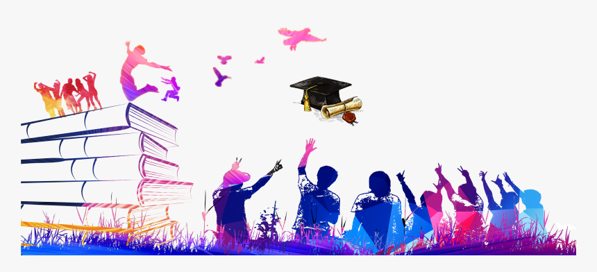 Transparent Purple Graduation Cap Clipart - Graduation Ceremony Graduation Background, HD Png Download, Free Download