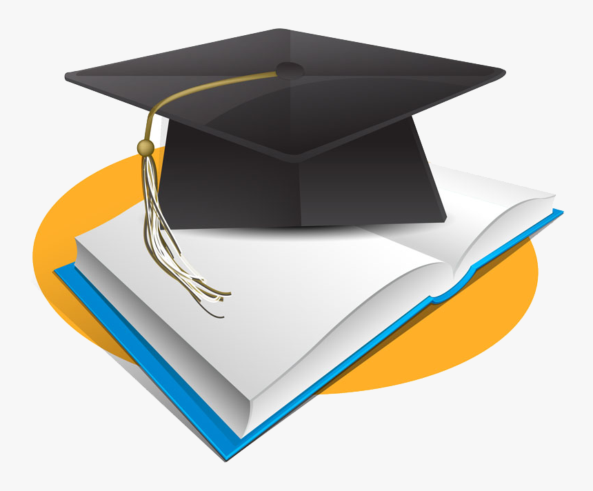 Png Books Graduation Cap, Transparent Png, Free Download