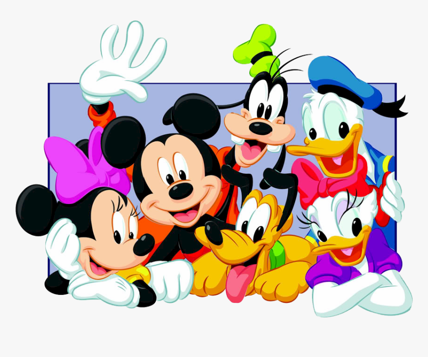 Walt Disney Cartoon Characters - Mickey Mouse And Friends Png, Transparent Png, Free Download