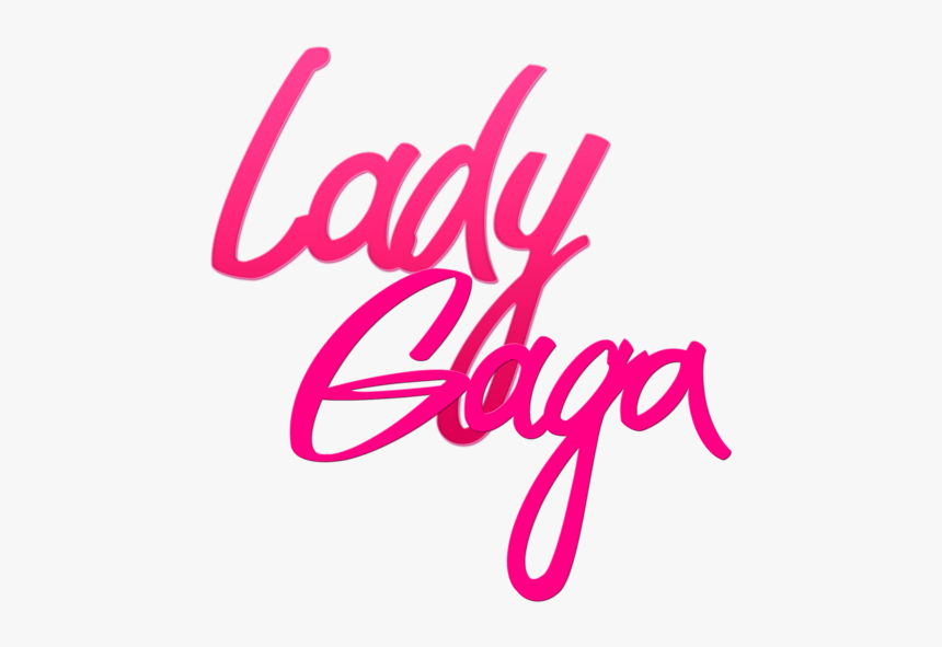 Clip Art Pink Lady Font - Lady Gaga Letra Png, Transparent Png, Free Download