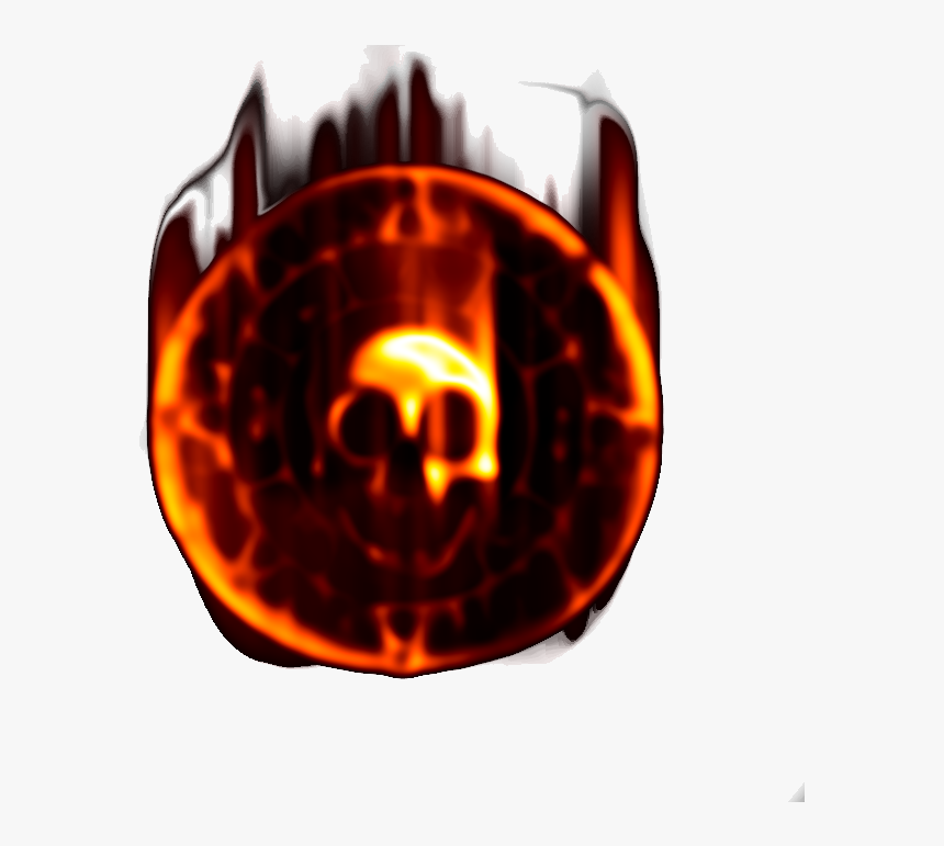 Pirate Coin In Flames 4b - Flame, HD Png Download, Free Download