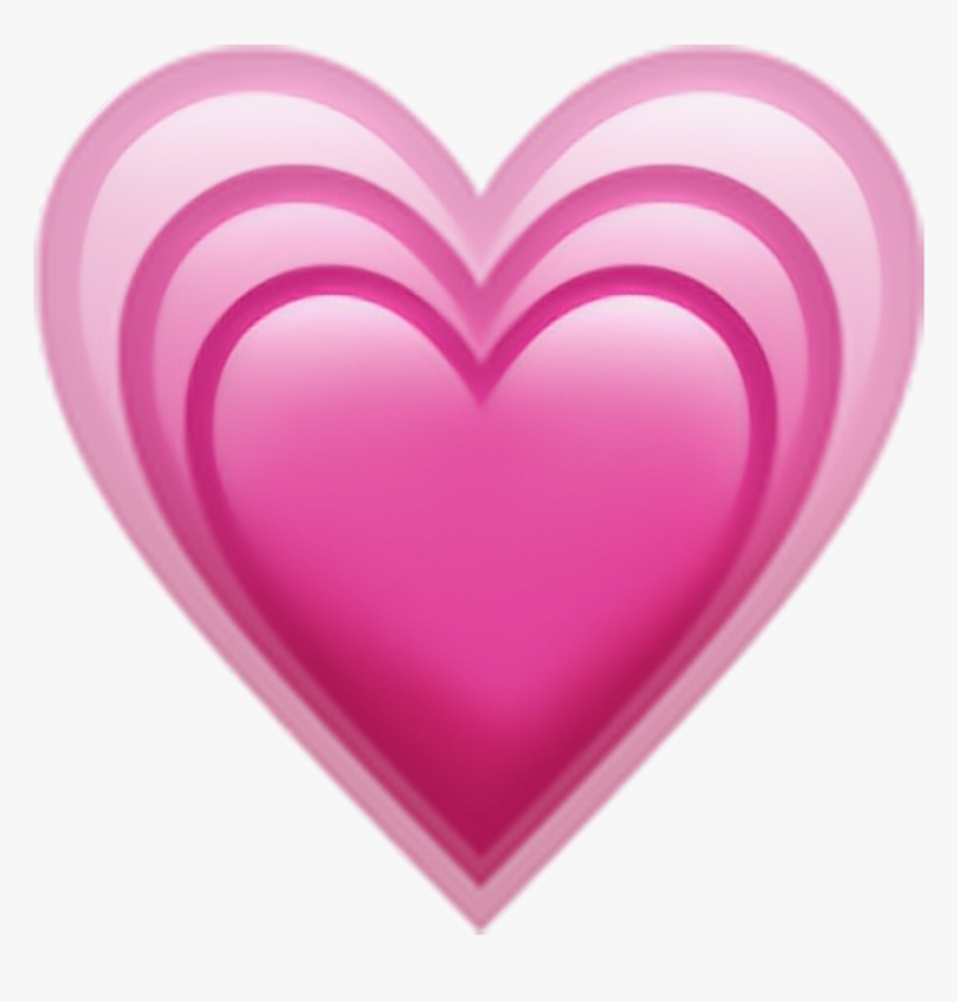 Transparent Heart Emoticon Png - Iphone Heart Emoji Png, Png Download, Free Download